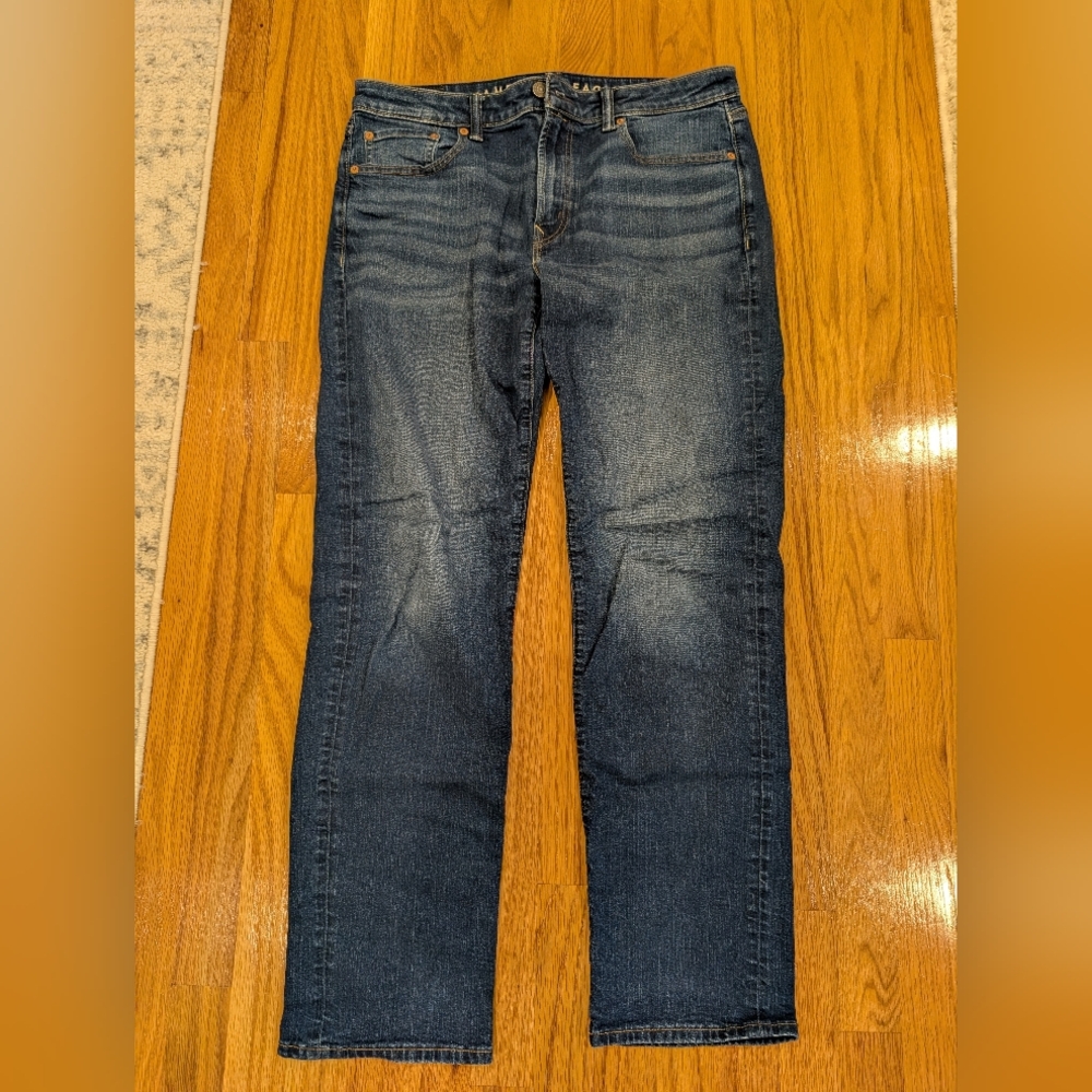 American Eagle Outfitters Men's Straight Blue Jeans Original Straight 33x32
